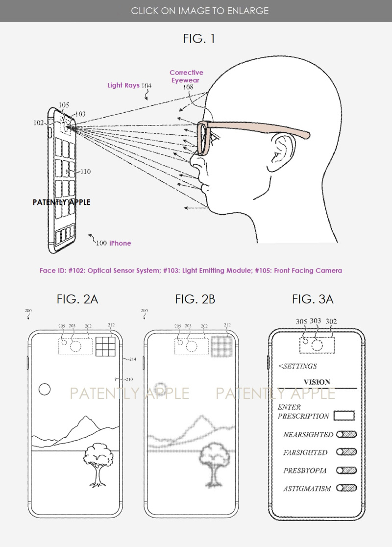 苹果 Face ID 新专利：可存储用户不同造型，针对近视/远视优化显示