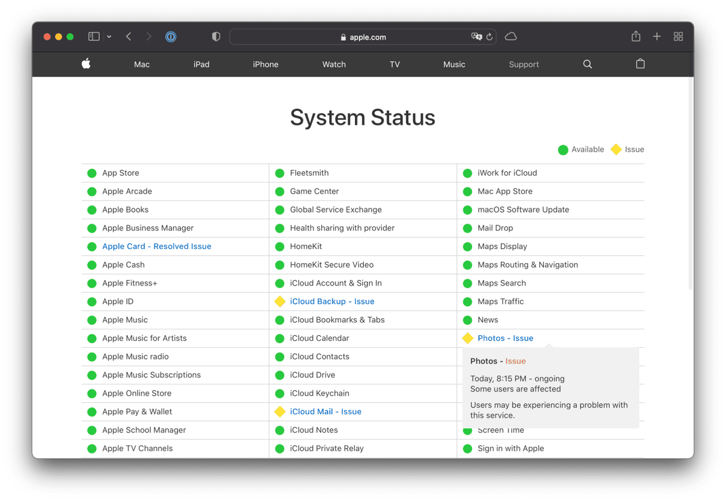 苹果 Mac 版 iCloud 又出现 Bug，不断弹出服务条款同意界面！