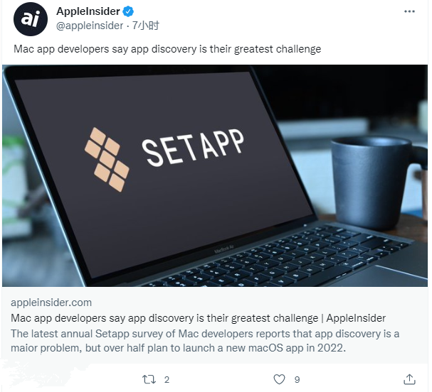 Mac 开发人员：App 如何被发现是面临的最大挑战，仅 29% 通过苹果 App Store 分发应用