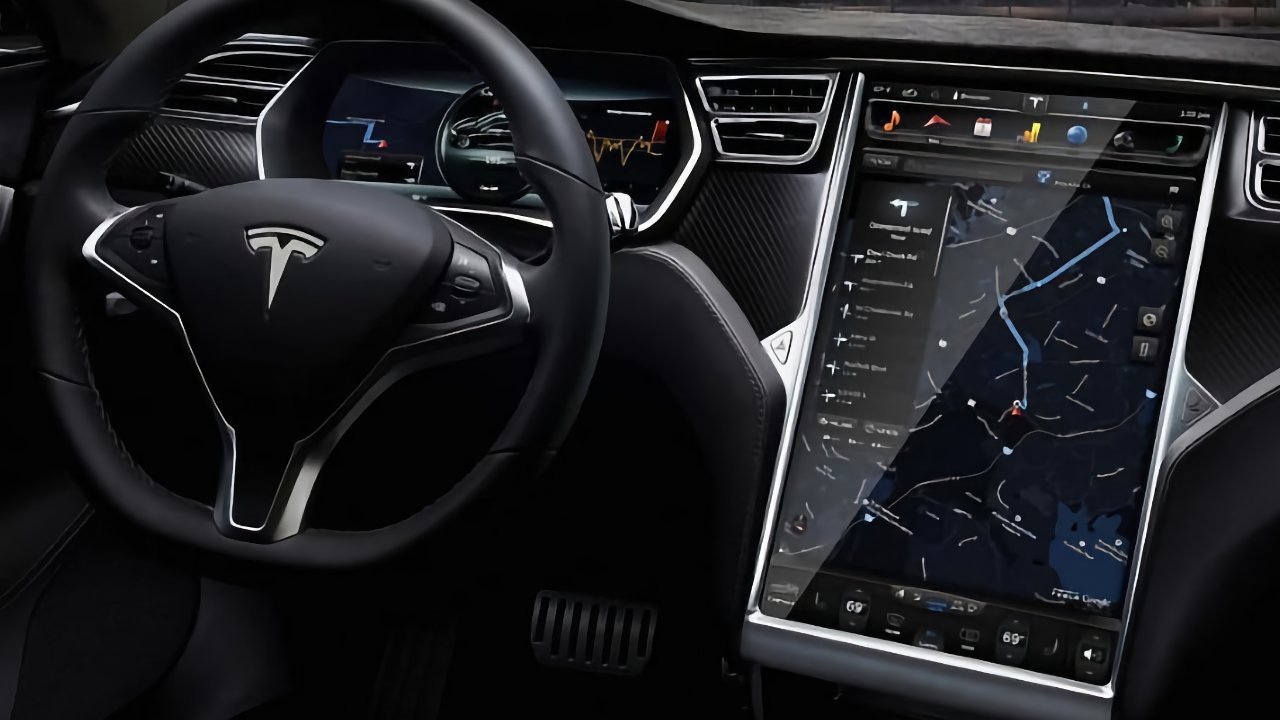 Tesla infotainment system