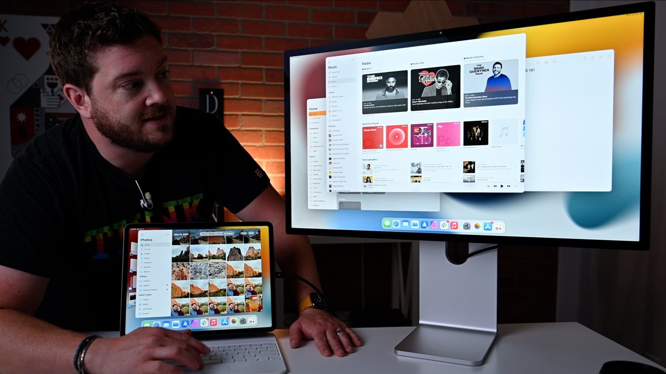 External monitor with iPadOS