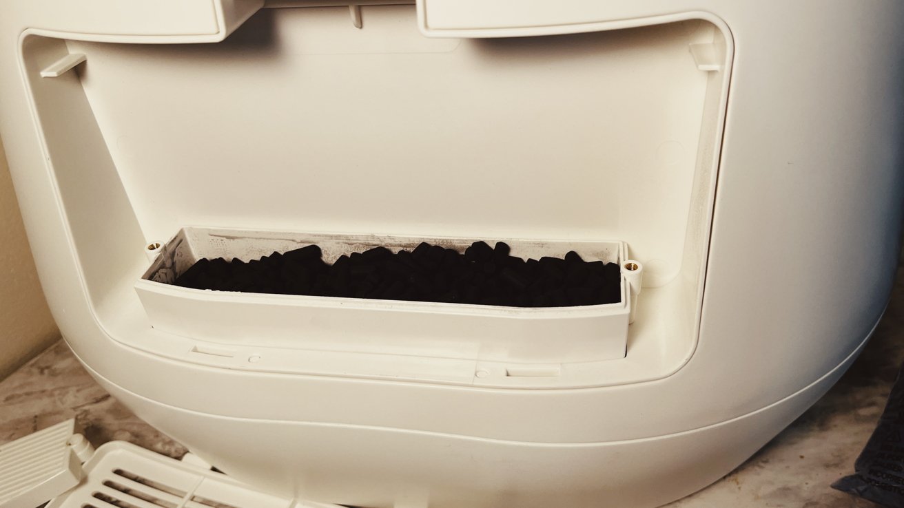 Lomi's filters must be filled with activated charcoal pellets every three to four months