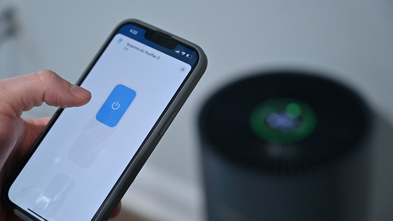 Controlling the purifier through the Home app
