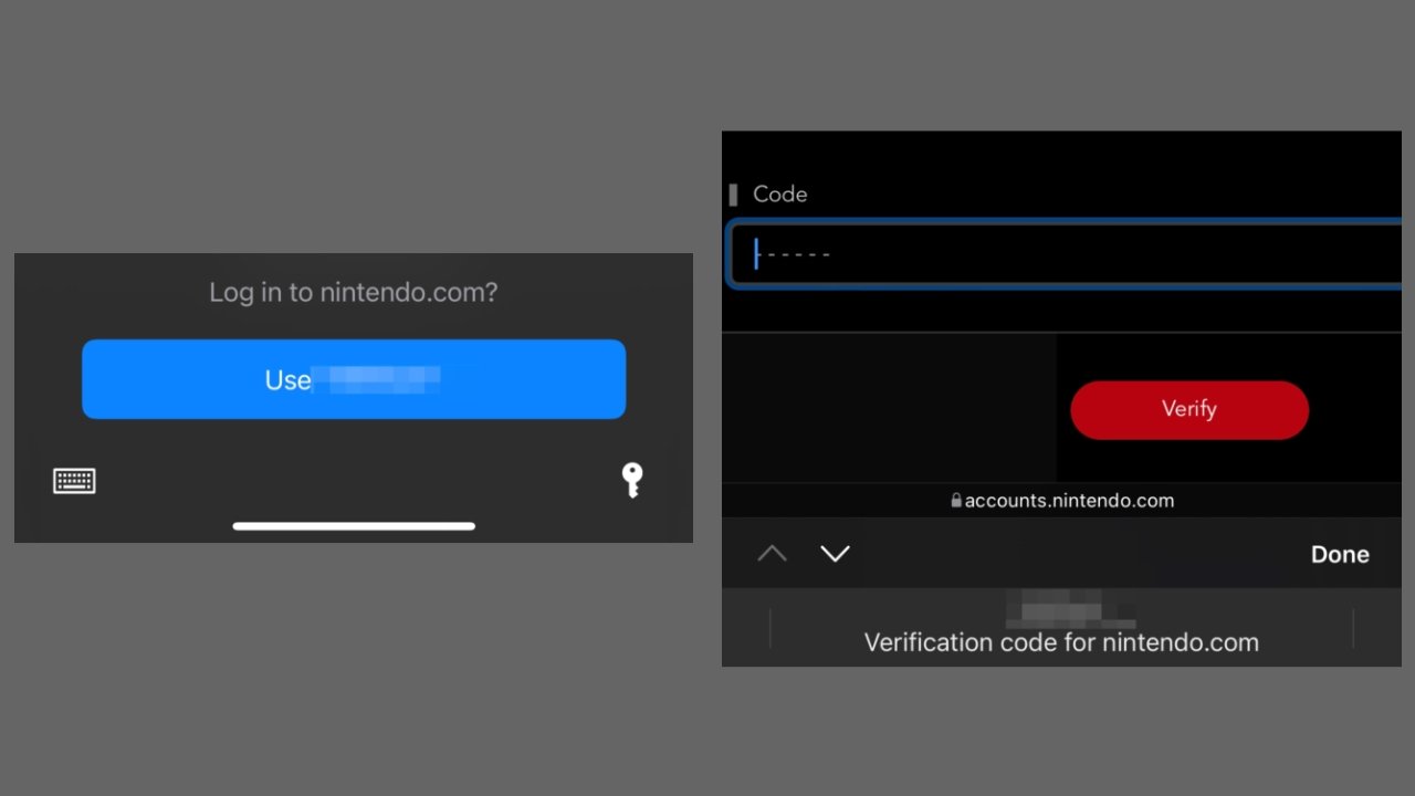 Passwords and 2FA are entered automatically with Face ID and Touch ID