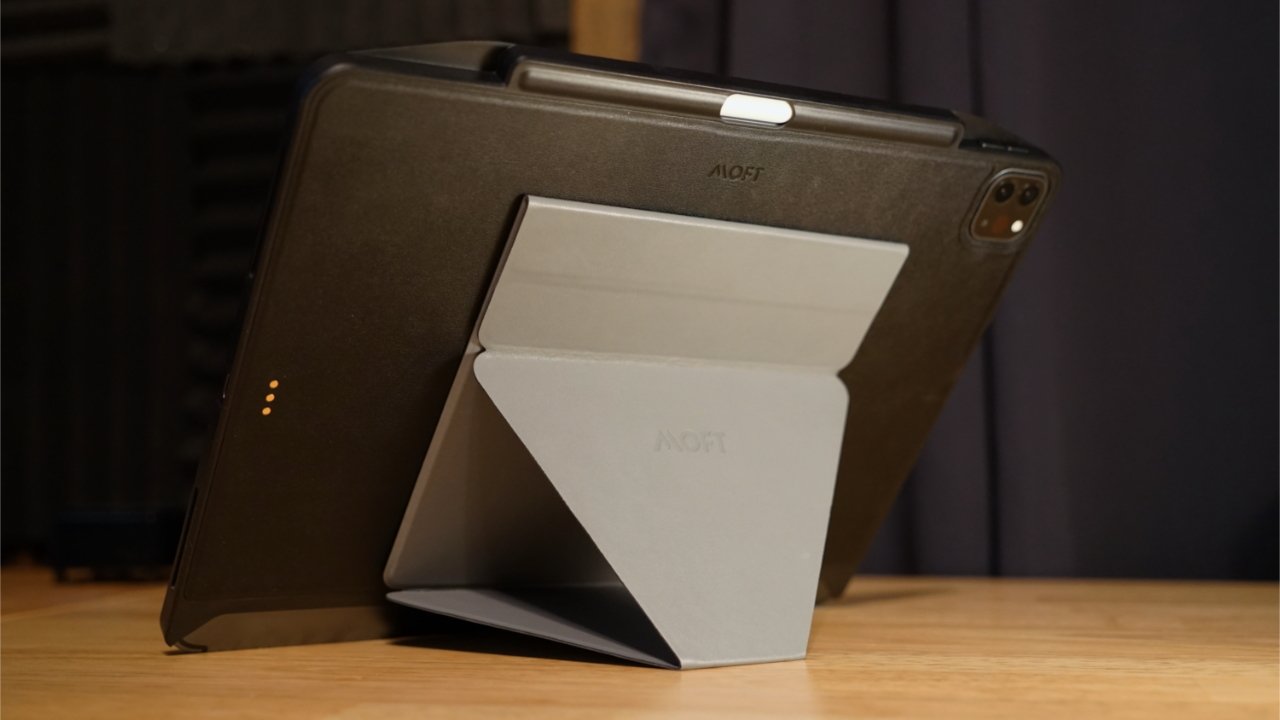 Open the Snap Tablet Stand in landscape for sturdy support