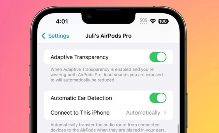 iOS 16.1 Beta 3 新功能：初代 AirPods Pro 迎来自适应通透模式