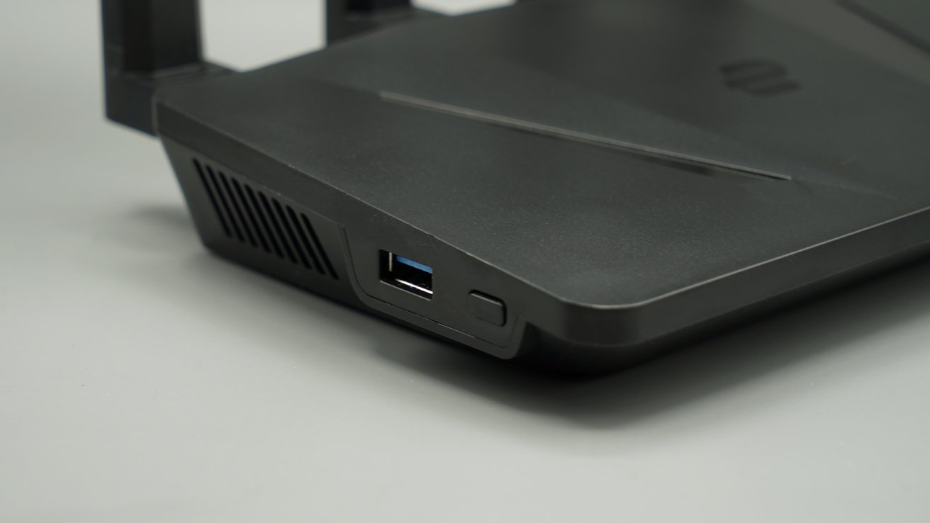 There is one USB-A port for network-connected storage