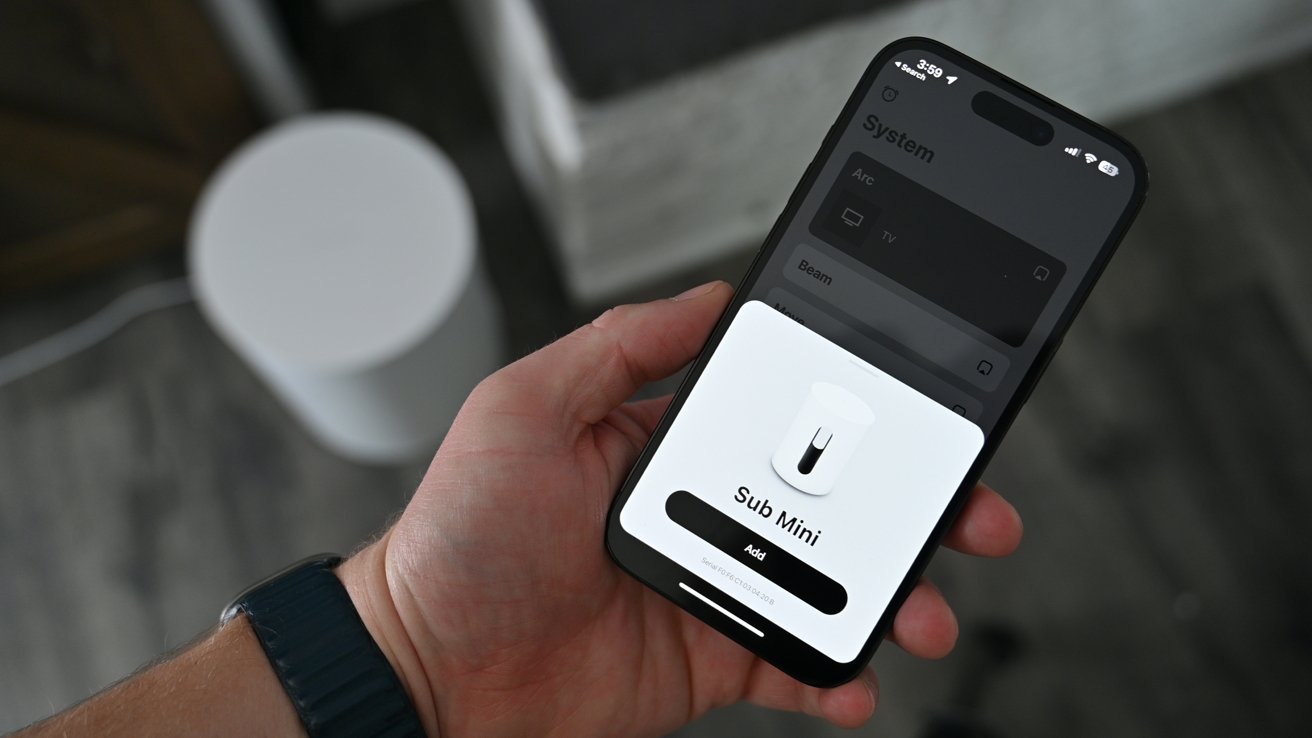 Setting up the Sonos Sub Mini in the Sonos app