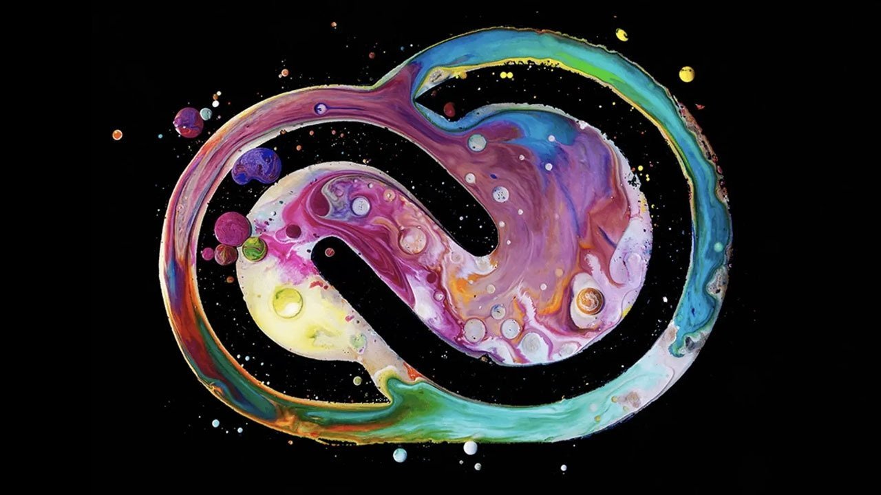 Adobe Creative Cloud logo on black background