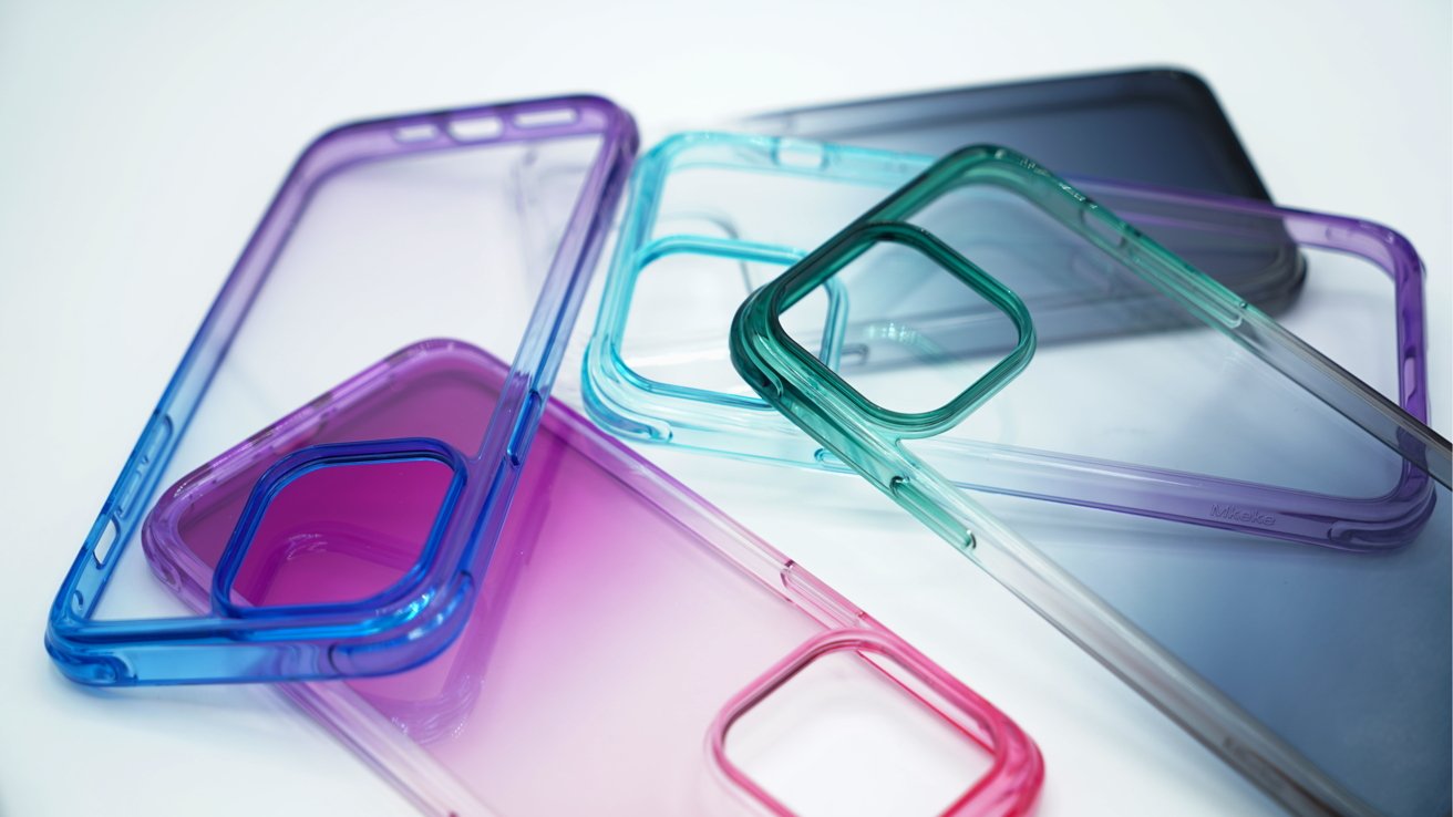 Clear cases come in gradients and solid options