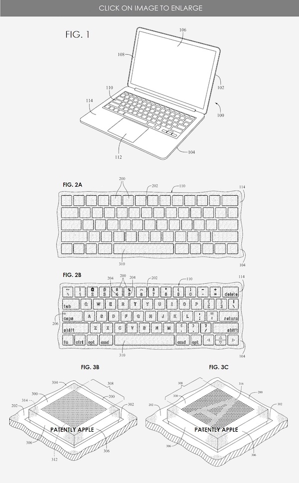 苹果获得MacBook 背光键盘新专利