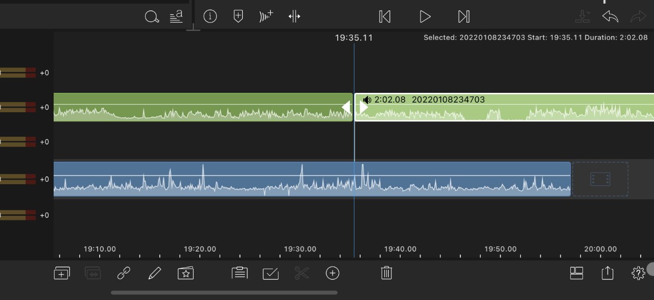 With LumaFusion you can make a cut with just a tap either side of the playhead