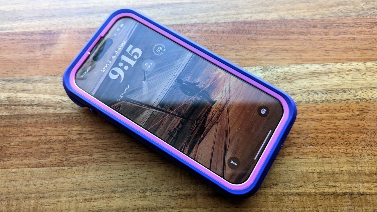 At launch the case comes in three comes including this purple one.