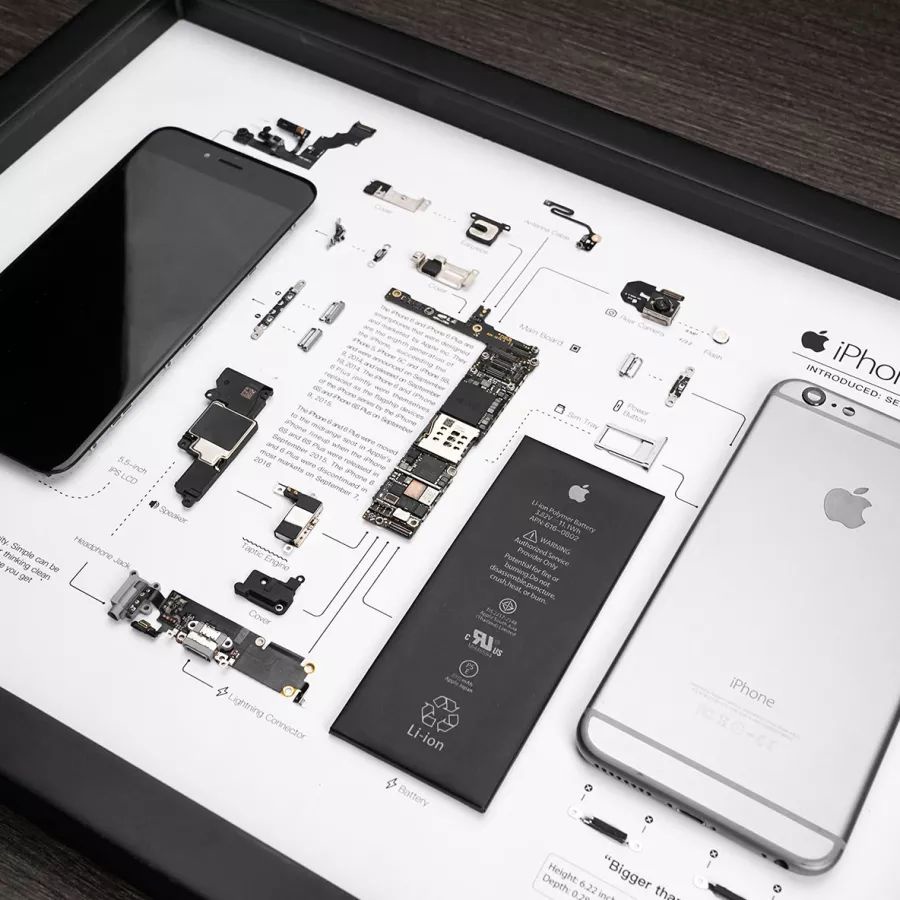 工作室 Grid Studio 推出 iPhone 6 Plus 拆解艺术相框