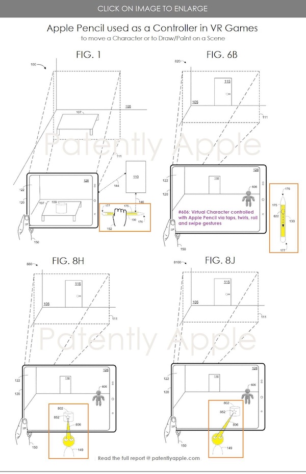 苹果新专利：Apple Pencil 可充当 VR 游戏控制器