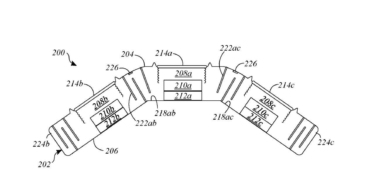 A speaker could be formed from several speaker sections hinged together