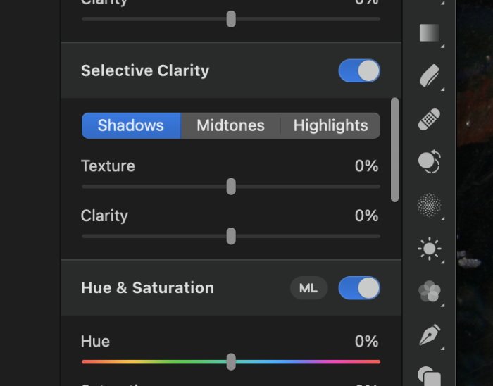 Pixelmator Pro's extensive tools include a new Clarity option