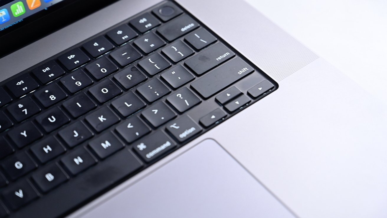 Every 2023 MacBook Pro configuration is discounted | Closeup of keyboard on 16-inch model