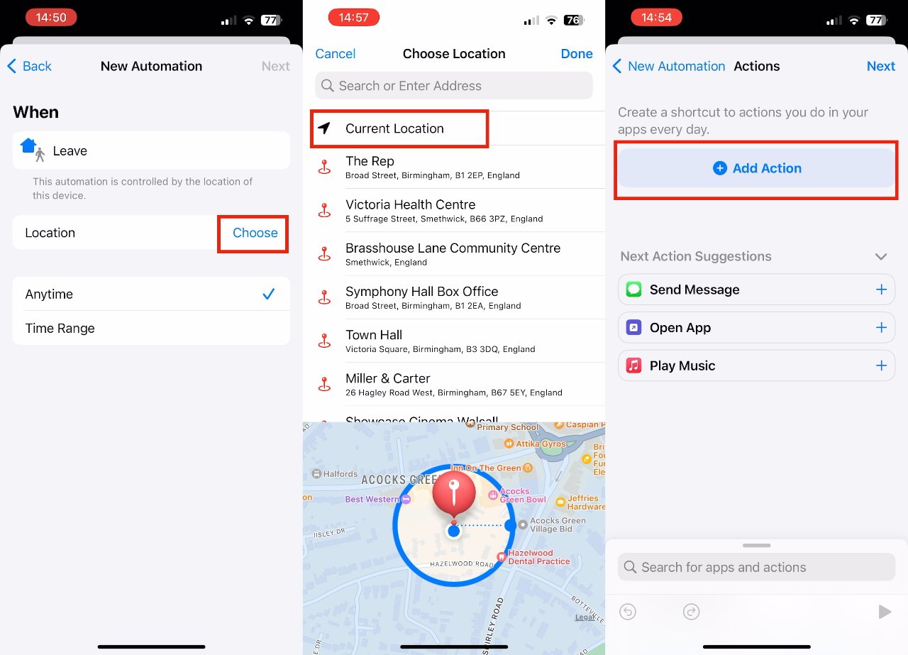 You can specify an address and, at least a little, drag the circle to define an area