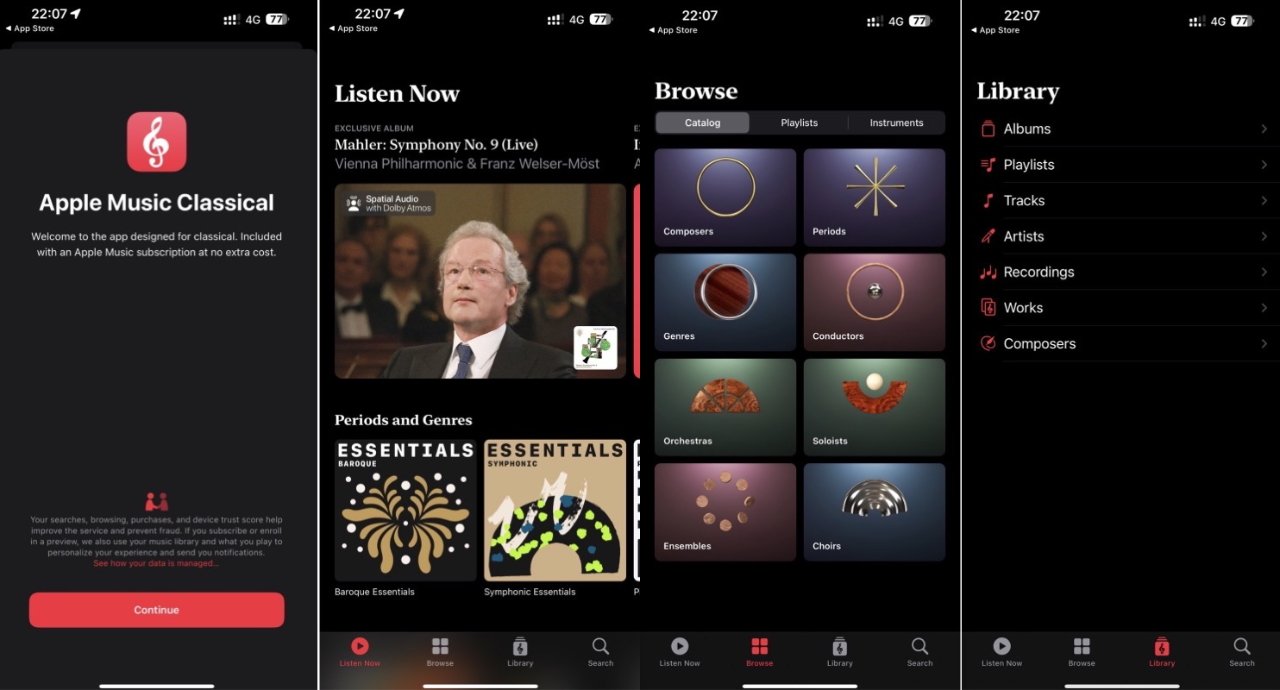 Apple Music Classical in use. (Source: iPhoneInCanada)