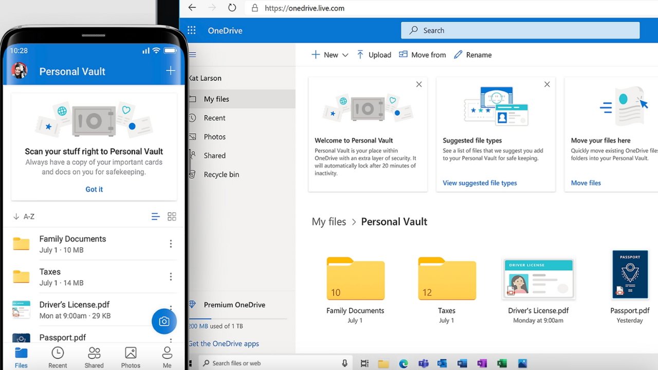 OneDrive's Personal Vault