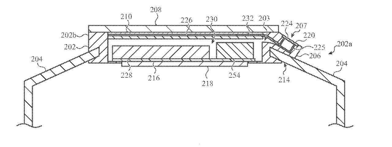 Either a spacecraft, or an Apple Watch side view with a camera protrusion to the right