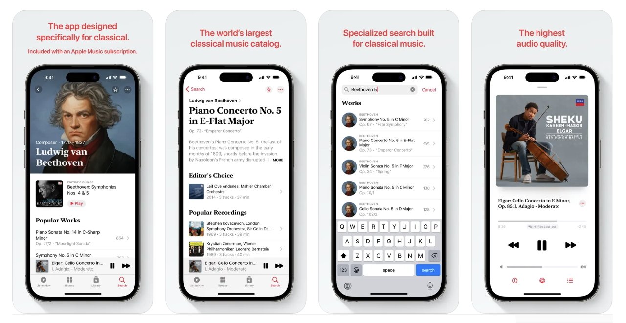 Apple Music Classical app (source: Apple)
