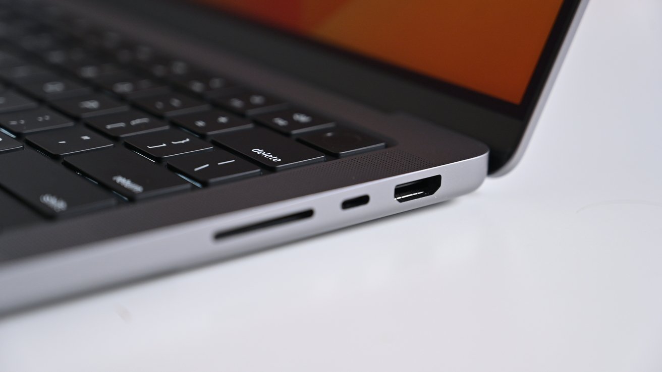 The upgraded HDMI port of the 14-inch MacBook Pro port