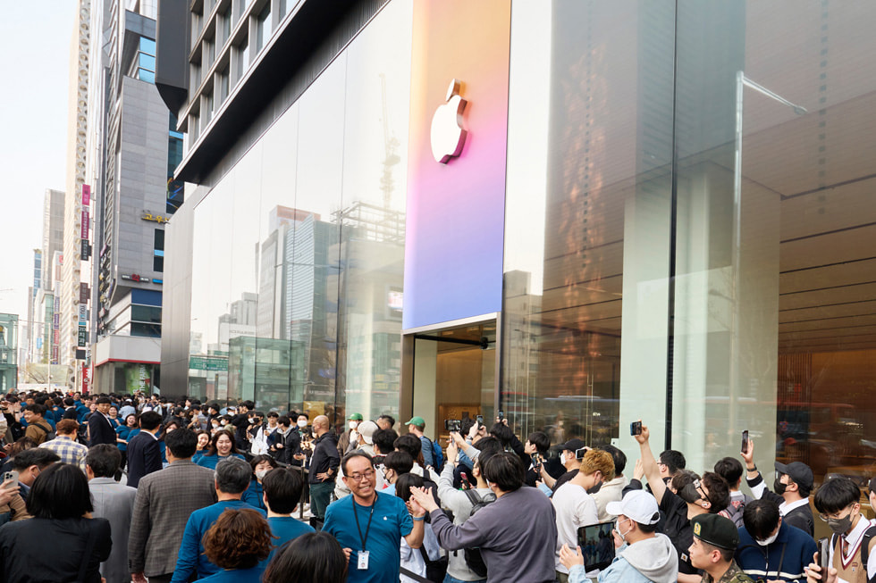 韩国第 5 家 Apple Store 正式开业，苹果分享开业盛况