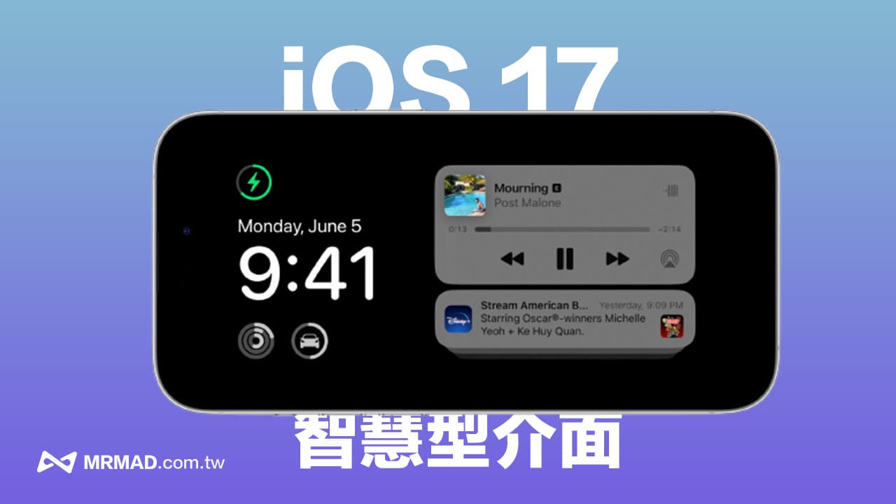 iOS 17 全新智慧顯示模式曝光！iPhone 橫向鎖定將帶來新介面