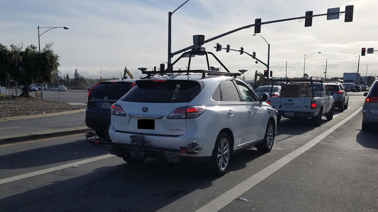 Apple's fleet of test vehicles include Lexus RX models