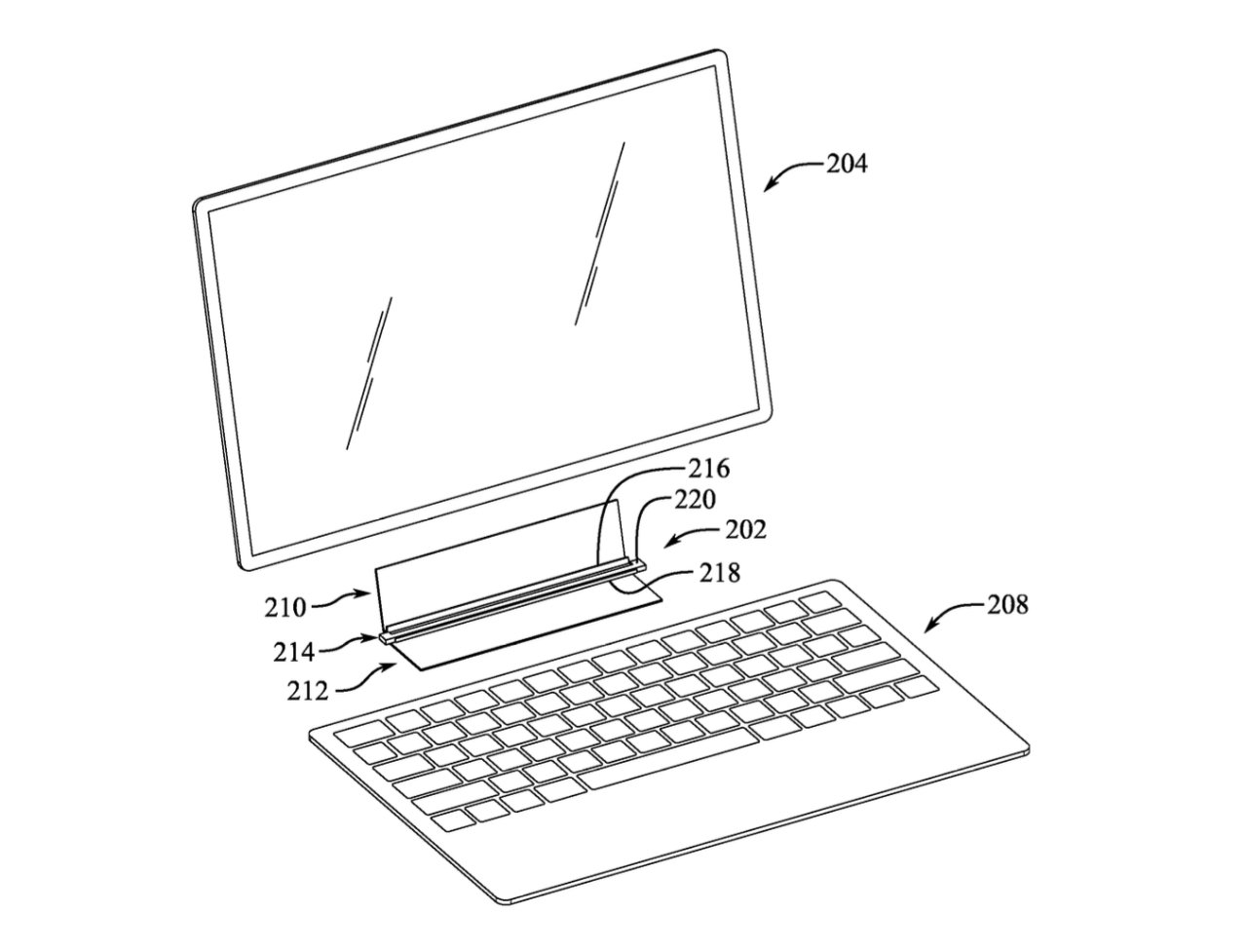 Items could magnetically clip together or onto a stand