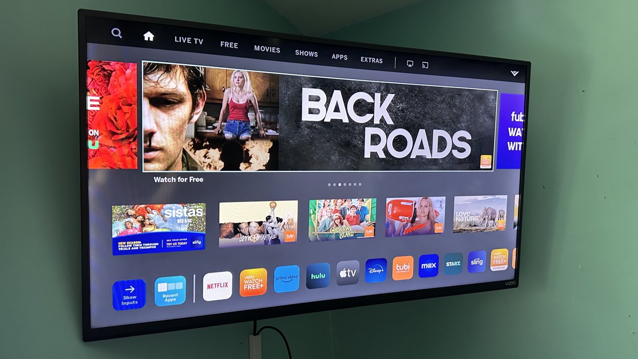 Vizio D-Series Full HD Smart TV app switcher