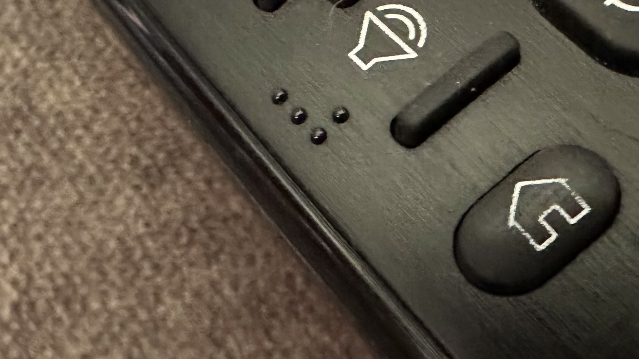 Braille on remote control