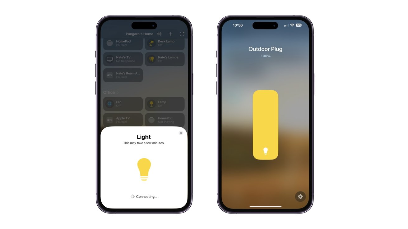 HomeKit controls for Meross Outdoor Dimmer Plug