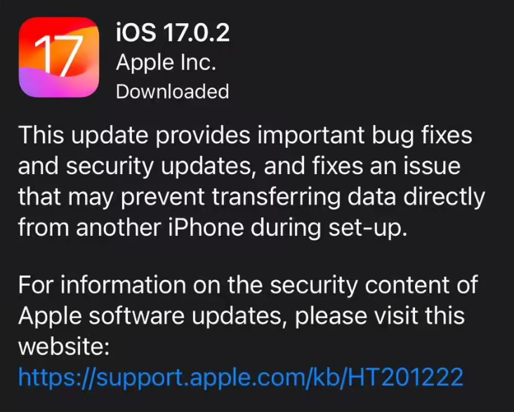 iOS 17.0.2 正式版升级_iOS 17.0.2 正式版一键刷机教程