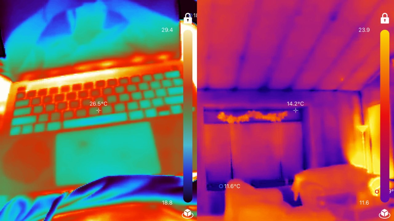 The TC002 can render high-quality infrared images.