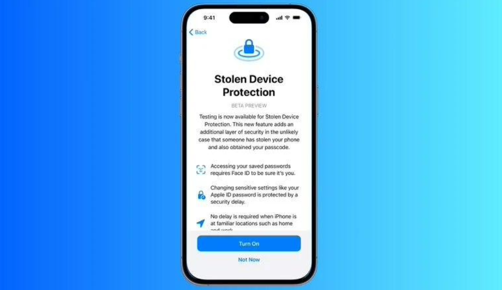 苹果发布 iOS 17.3/iPadOS 17.3 开发者预览版 Beta，带来“设备被盗保护”功能