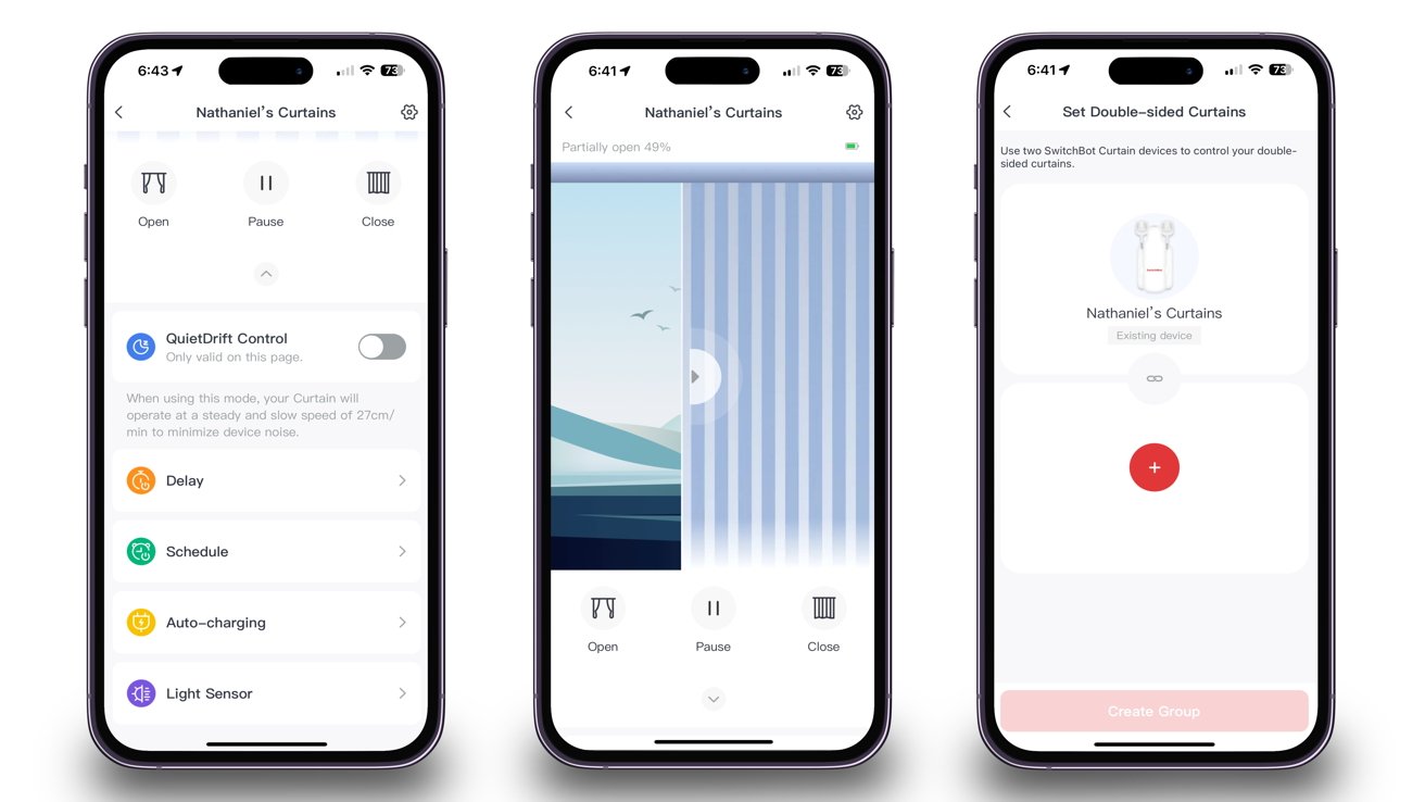 SwitchBot Curtain 3 review: SwitchBot app controls