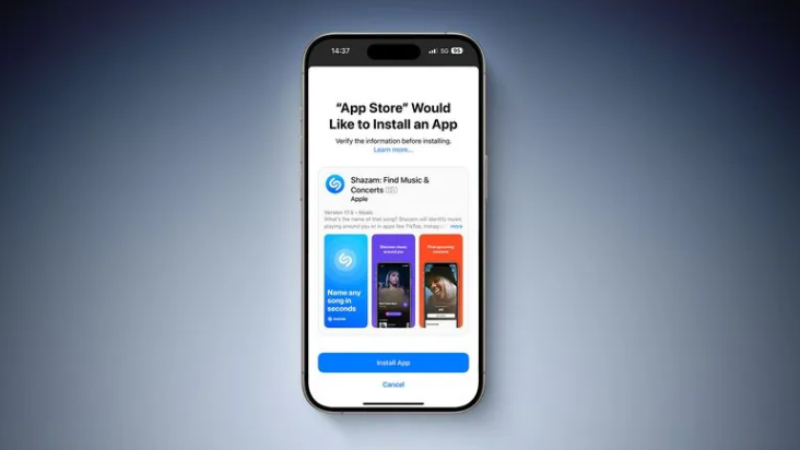 iOS 17.4 测试版新增验证：欧盟 iPhone 用户安装 App 需确认信息