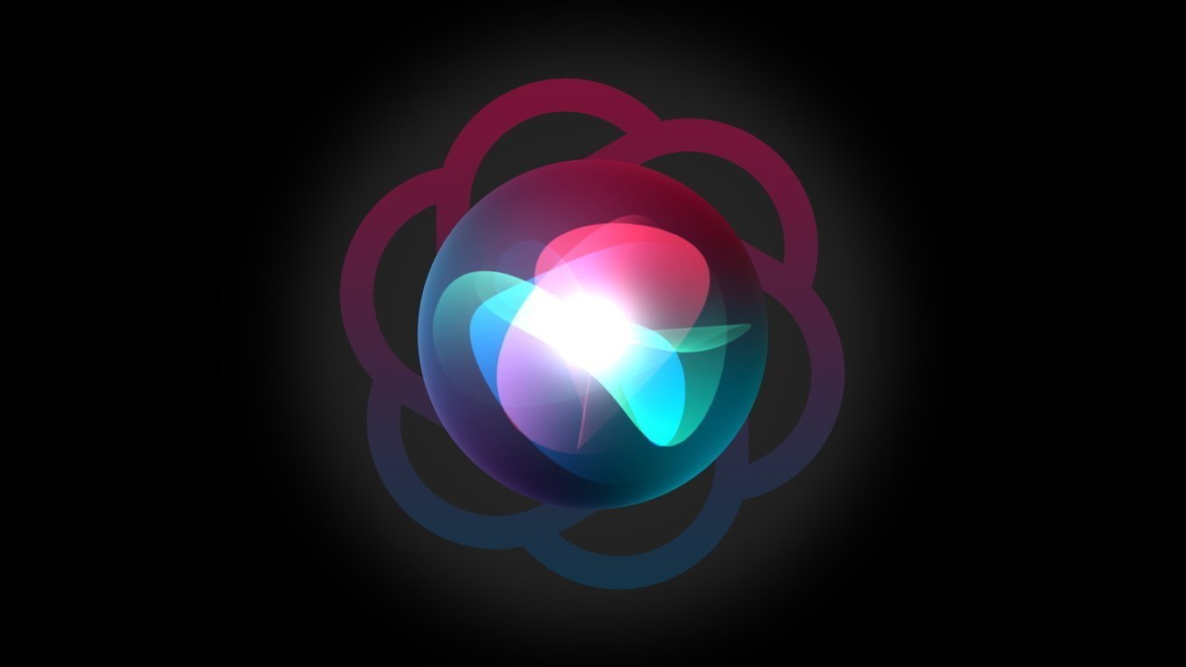 A glowing, colorful, abstract orb with overlapping, translucent shapes on a dark background.
