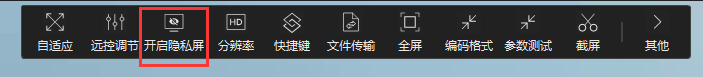 远控时如何开启隐私黑屏？