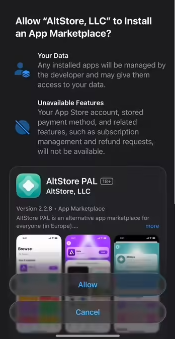苹果 iOS 26.2 beta版已支持日本用户安装第三方应用商店