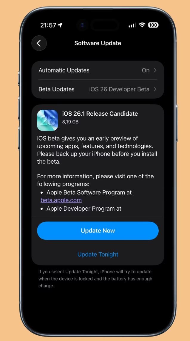 iOS 26.1RC版升级_iOS 26.1RC版一键刷机教程