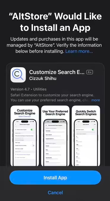 苹果 iOS 26.2 beta版已支持日本用户安装第三方应用商店