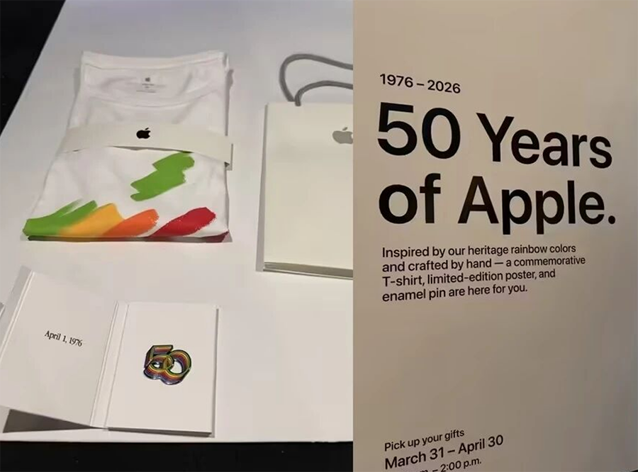苹果50周年：向员工发放专属纪念礼盒，普通用户只有“酸”的份