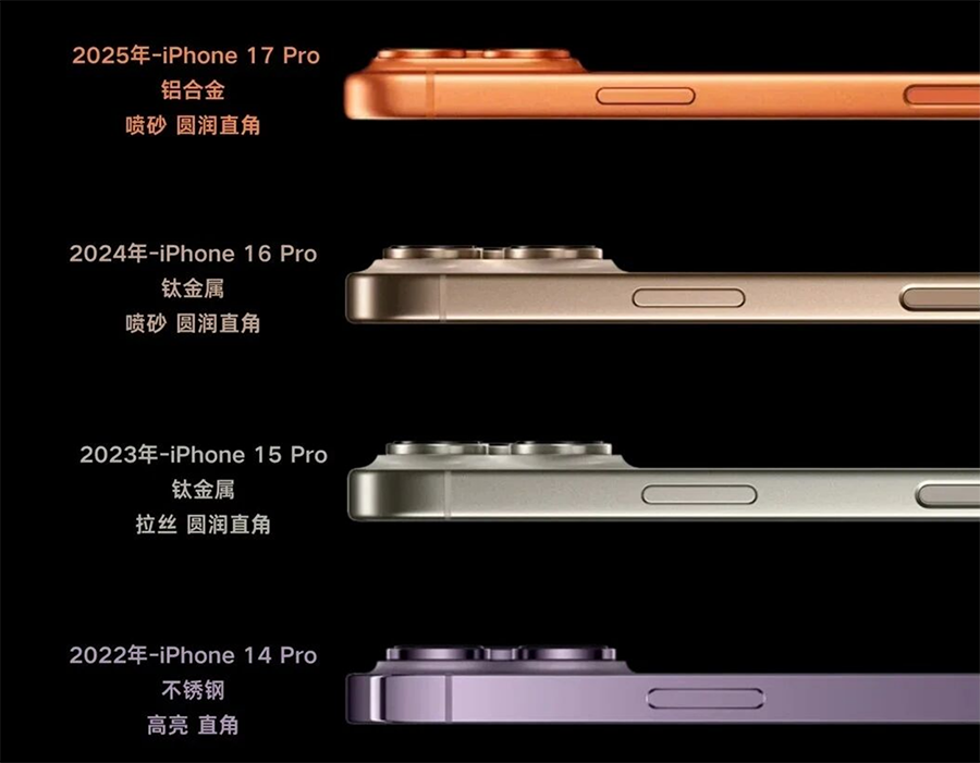 iPhone 17 Pro 铝合金机身翻车，苹果被曝已评估换回钛金属