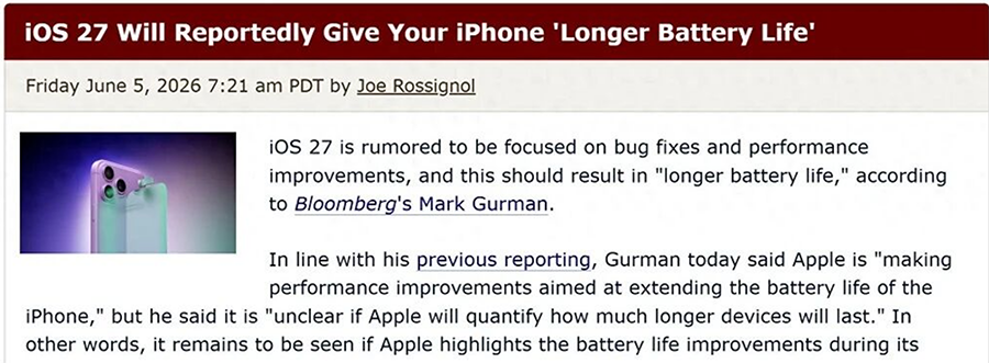苹果WWDC26明日凌晨启幕！iOS27底层大重构，库克迎谢幕秀