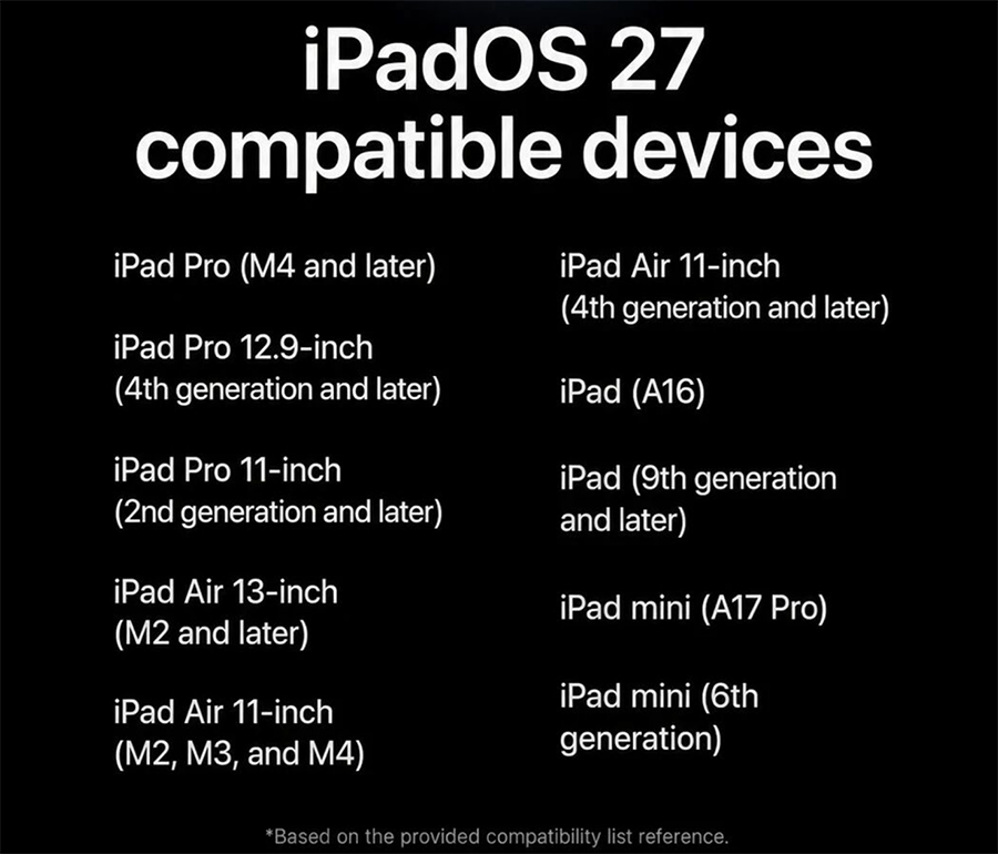 苹果iOS 27系列系统支持机型全汇总,16款老设备惨遭淘汰 苹果iOS 27系列系统支持机型全汇总,16款老设备惨遭淘汰
