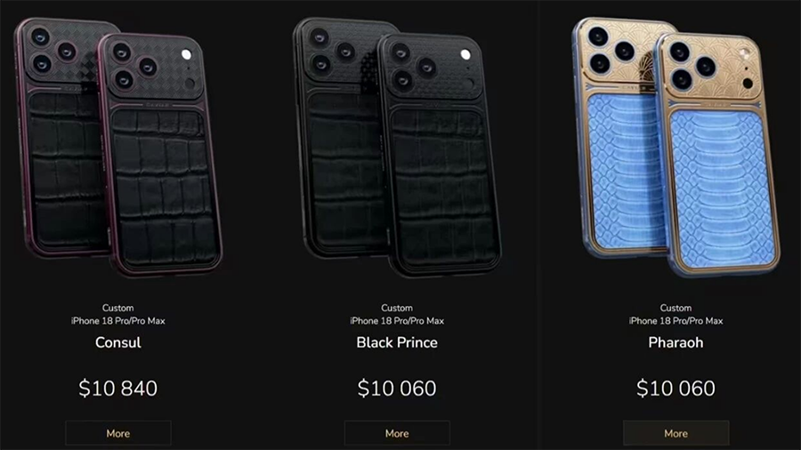 发布会前被扒光!Caviar上架定制版iPhone 18 Pro,配置全曝光 发布会前被扒光!Caviar上架定制版iPhone 18 Pro,配置全曝光